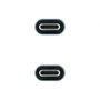 Nanocable Cable USB 3.2 Tipo-C a Tipo-C 100W 20Gbps 1m Gris y Negro